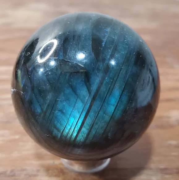 Labradorite Crystal Sphere 41mm - Picture 3 of 13
